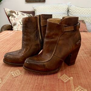 BED|STU Tan Leather Boots